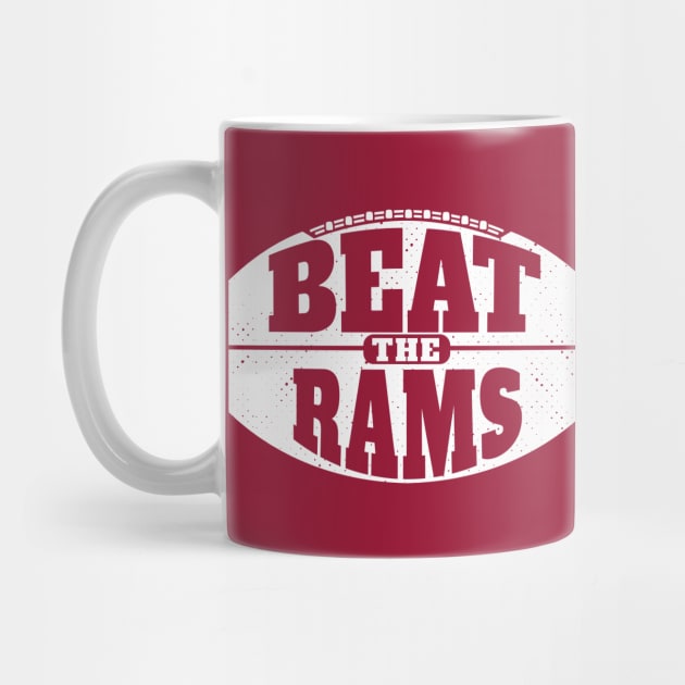 Beat the Rams // Vintage Football Grunge Gameday by SLAG_Creative